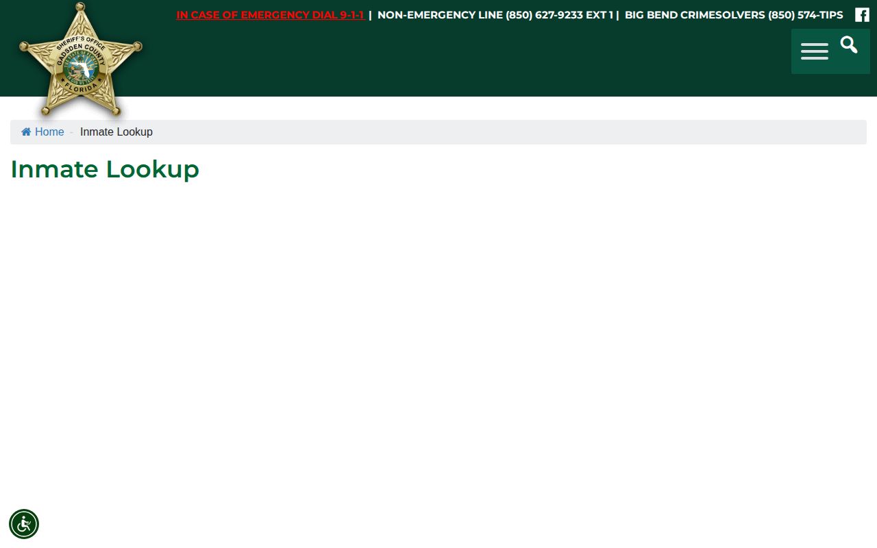Gadsden County busted mugshot and jail roster lookup doorway